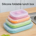 thumbnail image 1 of Lubelski 350ML/800ML Silicone Folding Lunch Box Portable Lightweight Food Storage Container for Office School Home, 1 of 8