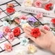 thumbnail image 4 of Uxcell 200-Pack Cabezas de Rosas Artificiales, Cabeza de Rosa de Seda Falsa para Bodas/Ramos/Artesanías DIY/Decoración de Fiestas, Cabezas de Flores Falsas [Marrón Claro], 4 of 7