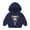 Navy, variant on Hoodie Toddler Boy Long Sleeve Layering Top Ribbed Cuffs Bear Print Sweatshirts Comfy Fall Winter Outfits 2-7T