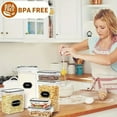 thumbnail image 5 of 36 Pack Airtight Food Storage Containers Set with Labels & Marker- Leak-Proof, BPA-Free, Flip-Top Lids, Perfect For Kitchen Pantry Organization, Storage for Flour, Sugar, Cereal, 5 of 7