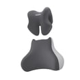 thumbnail image 3 of Cojín de respaldo de 2 piezas con almohada para reposacabezas, cojín de silla portátil, Gris oscuro, 3 of 9