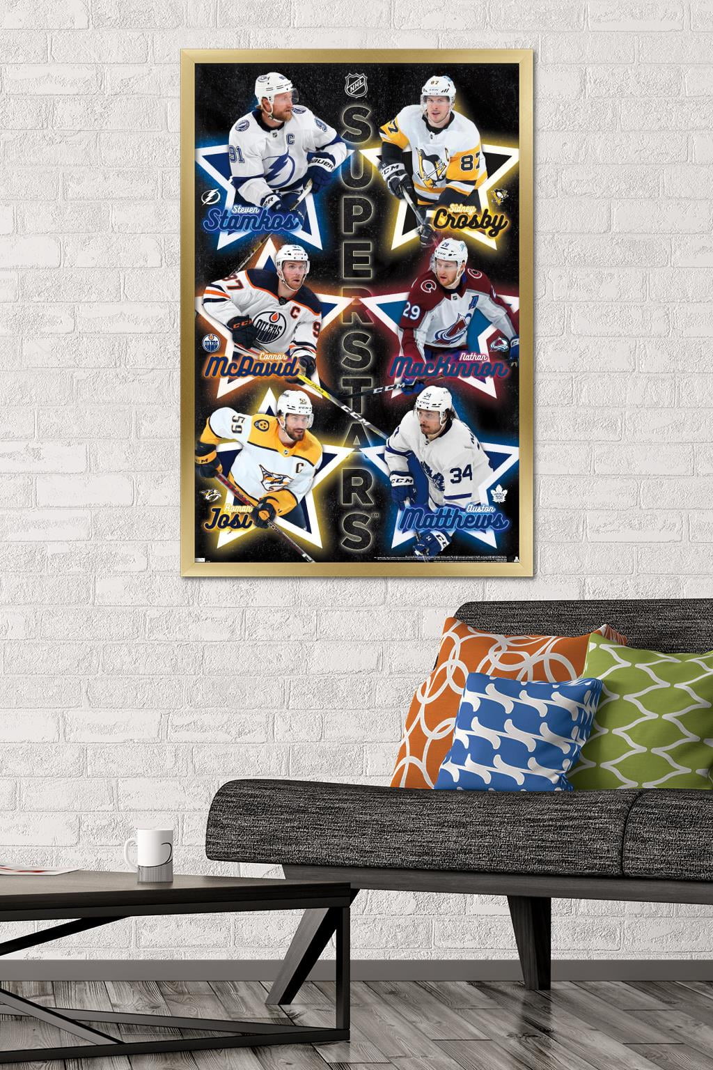 NHL League - Superstars 22 Wall Poster, 22.375" x 34" Framed