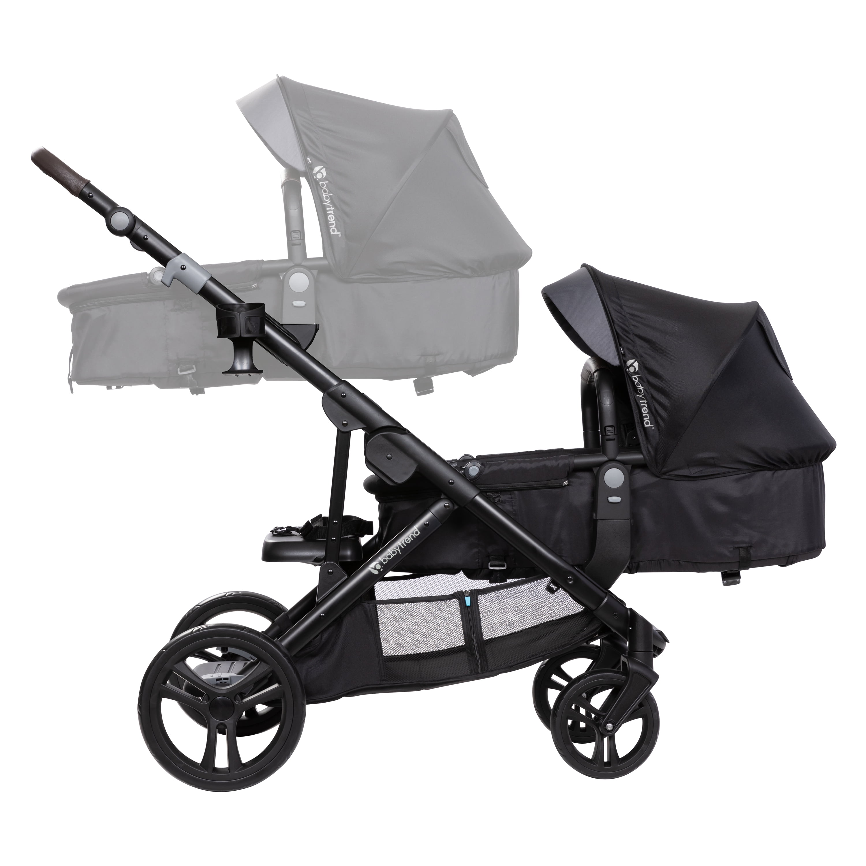 Baby Trend Second Seat for Morph Single to Double Stroller, Dash Black