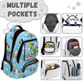 thumbnail image 6 of Aplkyhs Backpack for Students Age 6-18 Sweet Style School Bag with Padded Straps Large Capacity Lightweight Bookbag for School & Daily Use Rainbow Cartoon Dinosaur, 6 of 7