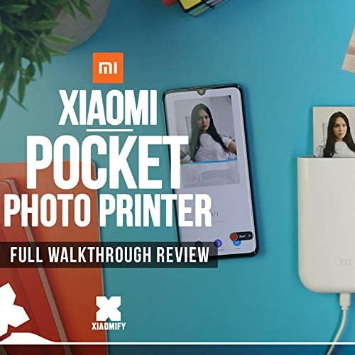 .com: Xiaomi HD Wireless Bluetooth Portable Pocket Instant Printer  Full Color Prints Compatible iOS & Android Devices(White) : Office Products