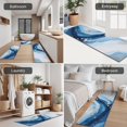 thumbnail image 5 of Blue White Gold Marble Pattern Kitchen Rugs Sets Of 3,Kitchen Runner Rugs Non Skid Washable,Decorative Kitchen Floor Mats for Kitchen,Sink,Laundry,17"x30"+ 17"x47" + 17"x59", 5 of 6
