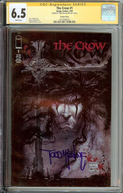 The Crow Image #1 Signed Todd McFarlane CGC 6.0