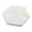 white, variant on 6 Pack Hexagon Marble Coasters with Cork Backing, 4 in Natural Stone Drink Coasters with Brass Inlay, Non-Slip Absorbent Coasters for Home, Coffee Table & Kitchen (White)