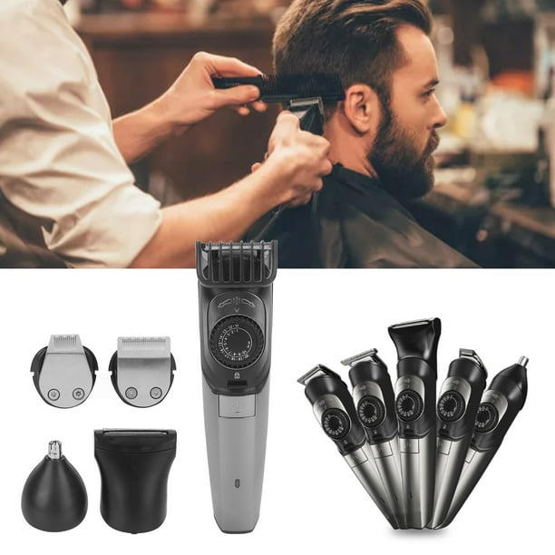 5 In 1 Hair Clipper For Men Professional With Nose Trimmer And Rechargeable Electric Shaver Electric Trimmer USB Rechargeable T Blade Hair Trimmer