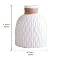 thumbnail image 2 of Vaupan Plastic Vase Imitation Ceramic Texture Simplicity Type, Flower Vase Container Minimalism Style for Rustic Home Decor, Modern Farmhouse Leisure Ideal Self Decor, Suitable for Living Room, 2 of 7