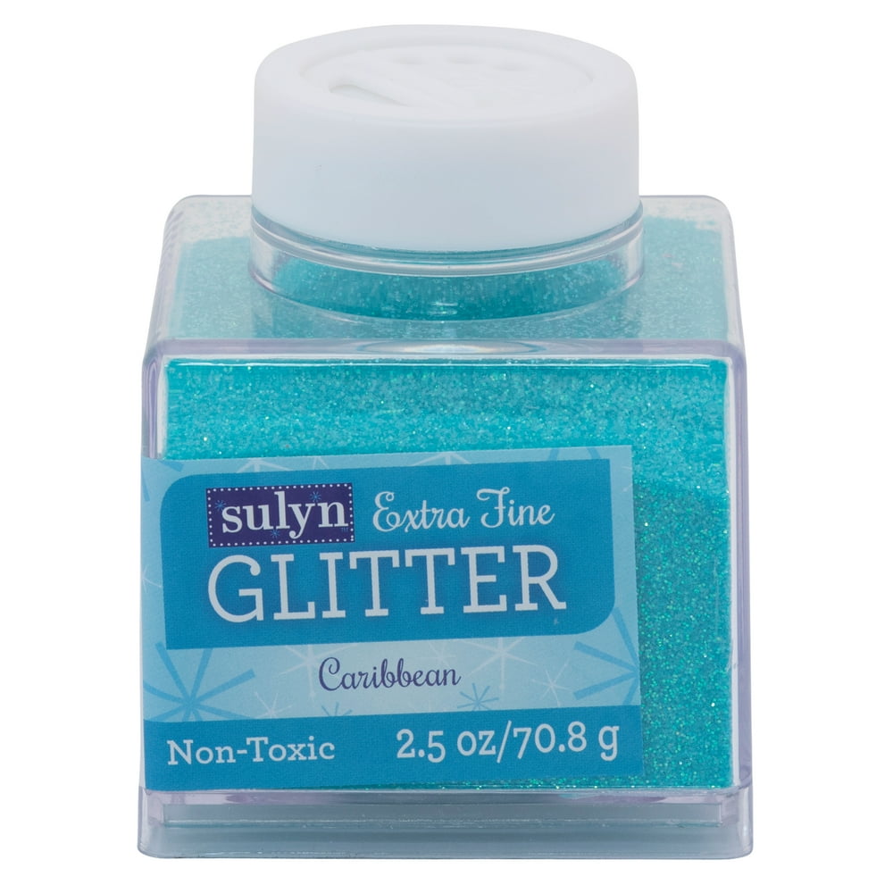 Sulyn Extra Fine Glitter for Crafts, Caribbean Blue, 2.5 oz Walmart