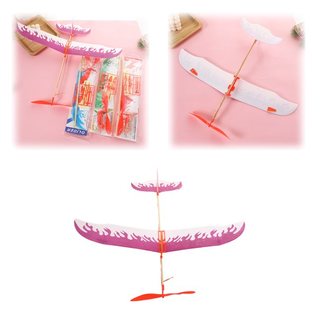 Huluwajiuyeye Outdoor Toys For Kids Durable Play For Backyard Games And Adventure Activities,Color Is Random Enhance Creativity Airplane Models Build Your Own Toy Plane,Easy To Install