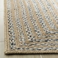 thumbnail image 3 of SAFAVIEH Natural Fiber Borko Geometric Braided Area Rug, Blue/Natural, 5' x 8', 3 of 6