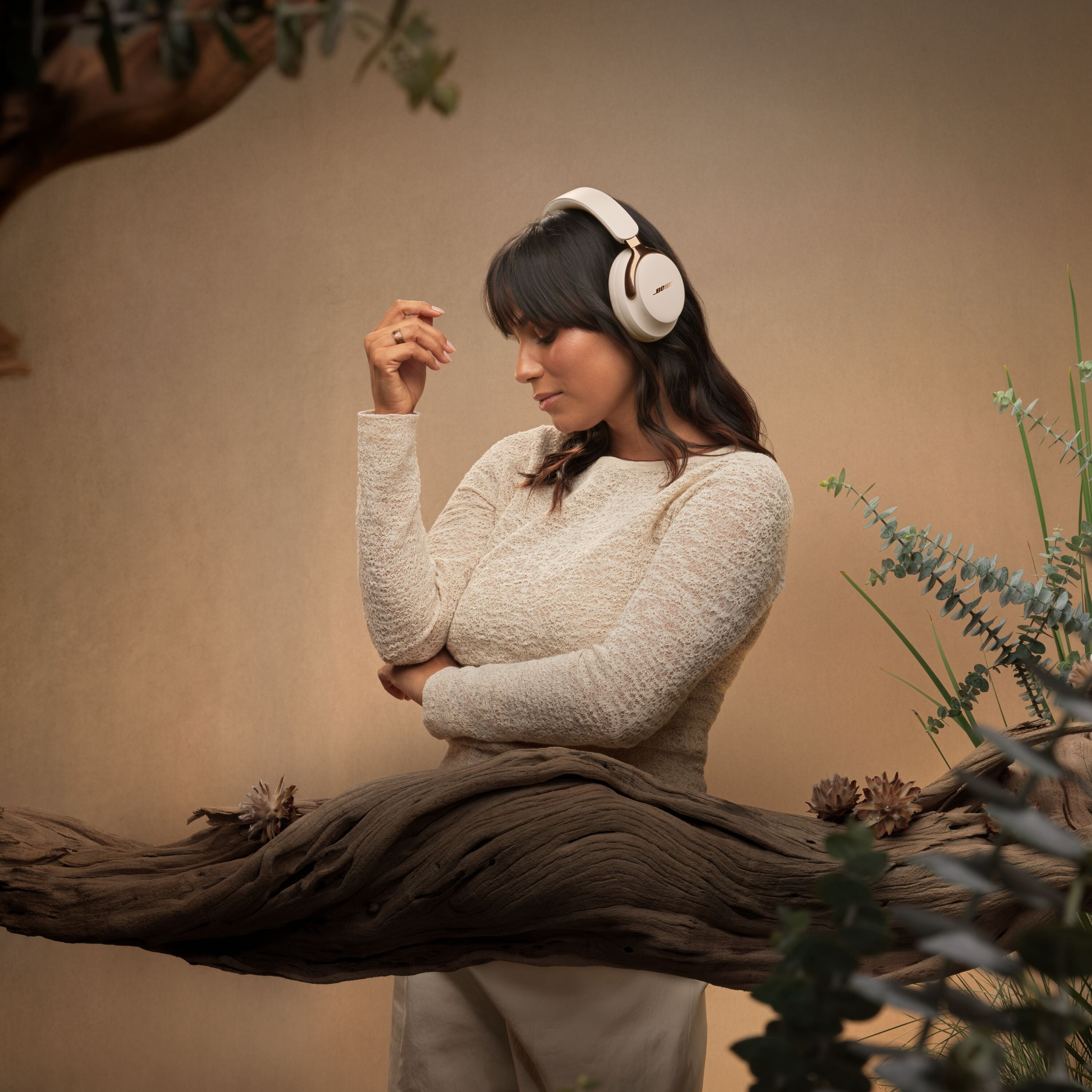 Bose QuietComfort Ultra Headphones II, Bluetooth Over Ear Noise Cancelling Headphones, Driftwood Sand