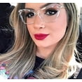 thumbnail image 4 of Gafas de sol con montura de ojo de gato y lentes transparentes para mujer B2440, 4 of 5