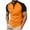 Orange, variant on Mens Cotton Henley Shirts Short Sleeve Casual T-Shirts Summer Button T Shirts with Pocket