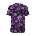 thumbnail image 3 of Haiem Hip Hop Hipster Baseball Jersey Button Down Shirts Sports Uniforms Men Women Jersey(Snowflake Gradient Purple,Medium), 3 of 9