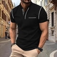 thumbnail image 2 of LTTVQM Men's Henley Shirt 2026 Short Sleeve T-Shirt Casual Top Pullover Summer Lightweight Tee Shirts with Button Dark Gray L, 2 of 4