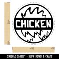 thumbnail image 2 of Food Label Chicken Self-Inking Rubber Stamp Ink Stamper - Brown Ink - Mini 1/2 Inch, 2 of 7