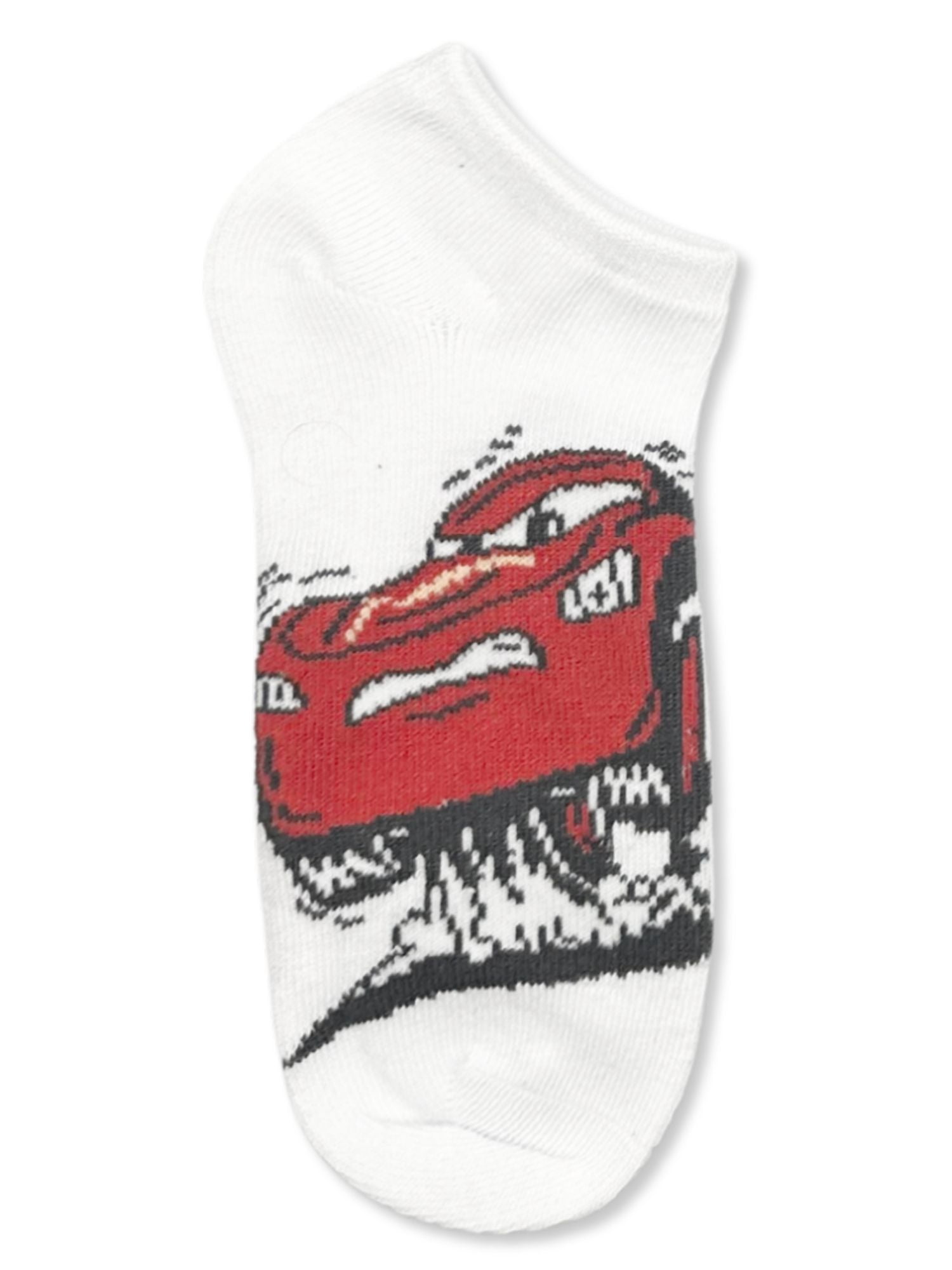 Disney Pixar Cars Boys No-Show Socks, 5-Pack, Sizes S/M -M/L