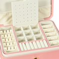 thumbnail image 4 of Jewelry Box/ Jewelry Storage Case /Gift/ Multi Function /Jewelry Storage Holder Pink, 4 of 5