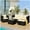 Beige-1, variant on Highsound 7 Piece Patio Furniture Sets Outdoor Sectional PE Rattan Outdoor Furniture Patio Conversation Set with Cushions and Coffee Table, for Balcony Lawn and Garden, Beige