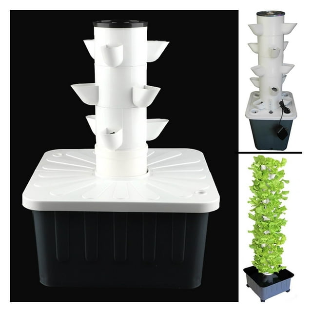 DIY Balcony Hydroponic Growing System Detachable PP Colonization Cups Home Garden Farm Greenhouse Vertical Tower Planters ,Easy to Use