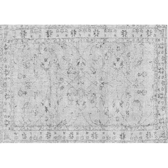 Ahgly Company Indoor Rectangle Persian Gray Traditional Area Rugs, 2' x 4'