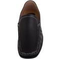 thumbnail image 2 of ABSOLUTE FOOTWEAR Mens Boys Slip On Formal Casual Faux Leather Loafer Moccasin Shoes with Stitch Detail - Black - US 10, 2 of 7