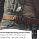 thumbnail image 2 of Waist Scabbard Clip, Nylon Sheath Holder, 3.46', Carry Clamp, Easy Access, Black, 2 of 5