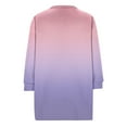 thumbnail image 5 of WSBDENLK Womens 3/4 Length Sleeve Tops Summer Tee T-Shirts Solid Color Round Neck Tunic Blouses Fall Winter Clothes Pink S(S), 5 of 6
