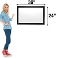 thumbnail image 5 of Excello Global Products Black Wooden Magnetic Dry Erase Whiteboard, 24"x36", 5 of 5
