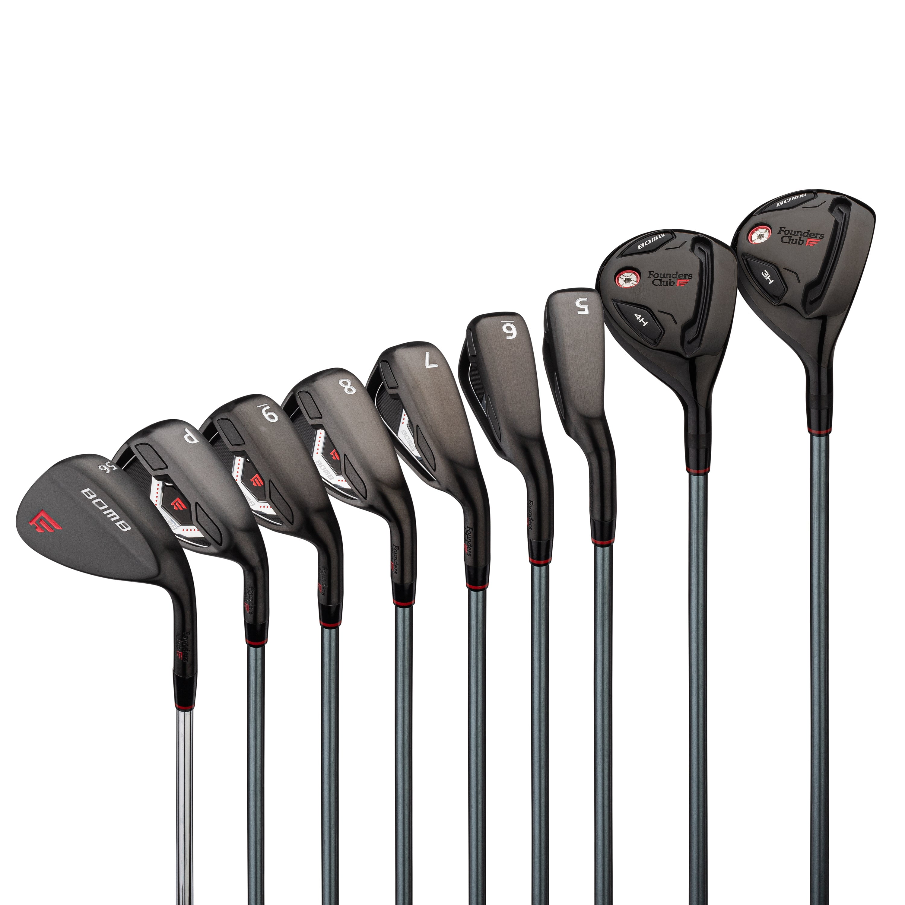 Founders Club Bomb Combo Irons Graphite Golf Set 3-PW Plus