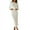 White, variant on MSJUHEG Dresses For Women 2023 Womens Long Sleeve Tops Women'S Spring And Autumn Leisure Long Sleeve Round Neck Solid Knitted Short Sweater High Waist Long Skirt Set Lounge Sets For Women Khaki L