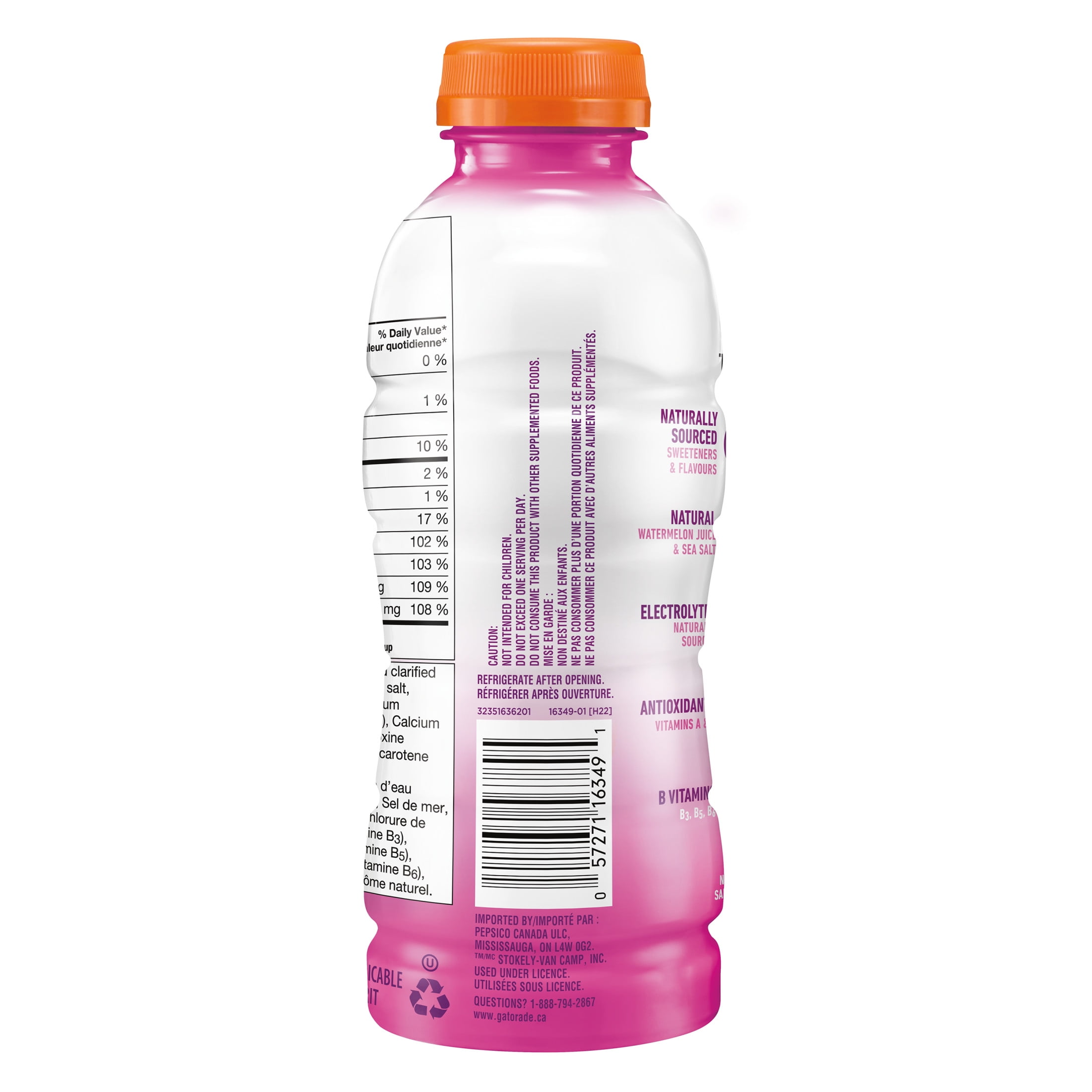 Gatorade Fit Citrus Berry Electrolyte beverage 500 mL, Bottle, 500 mL