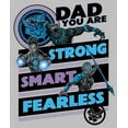 thumbnail image 2 of Women's Marvel Black Panther Dad You are Strong Smart Fearless  Graphic Tee Athletic Heather Large, 2 of 4