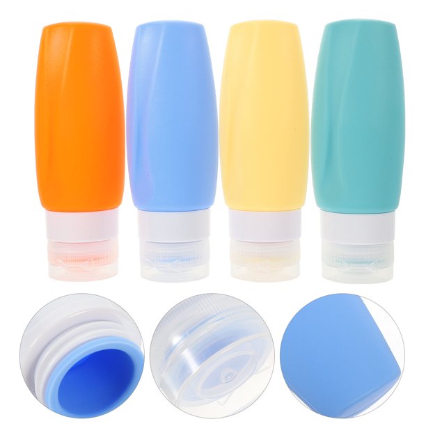 SHOWERORO 1Jgo Contenedores De Silicona Para Viaje Resistentes Para Shampoo Gel Y Lociones Uso Cómodo