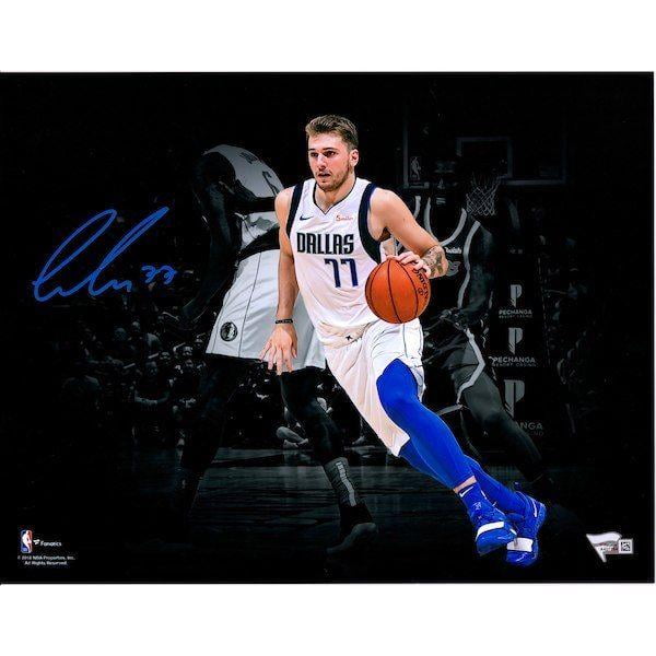 luka doncic autographed ball