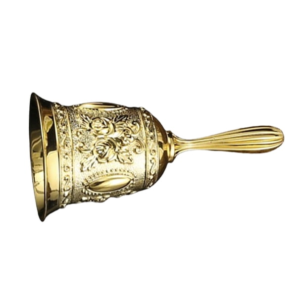Moyic Campana de servicio Construcción de metal duradero Anillo transparente Asistencia al cliente Campanas multiusos para manualidades Kits de decoración para fiestas Oro