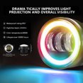 thumbnail image 2 of Mistaha 7" Round LED Headlight and Fog Light Kit with Multiple Lighting Modes for Jeep Wrangler - Waterproof, Easy Installation, Die-Cast Aluminum, IP67., 2 of 6