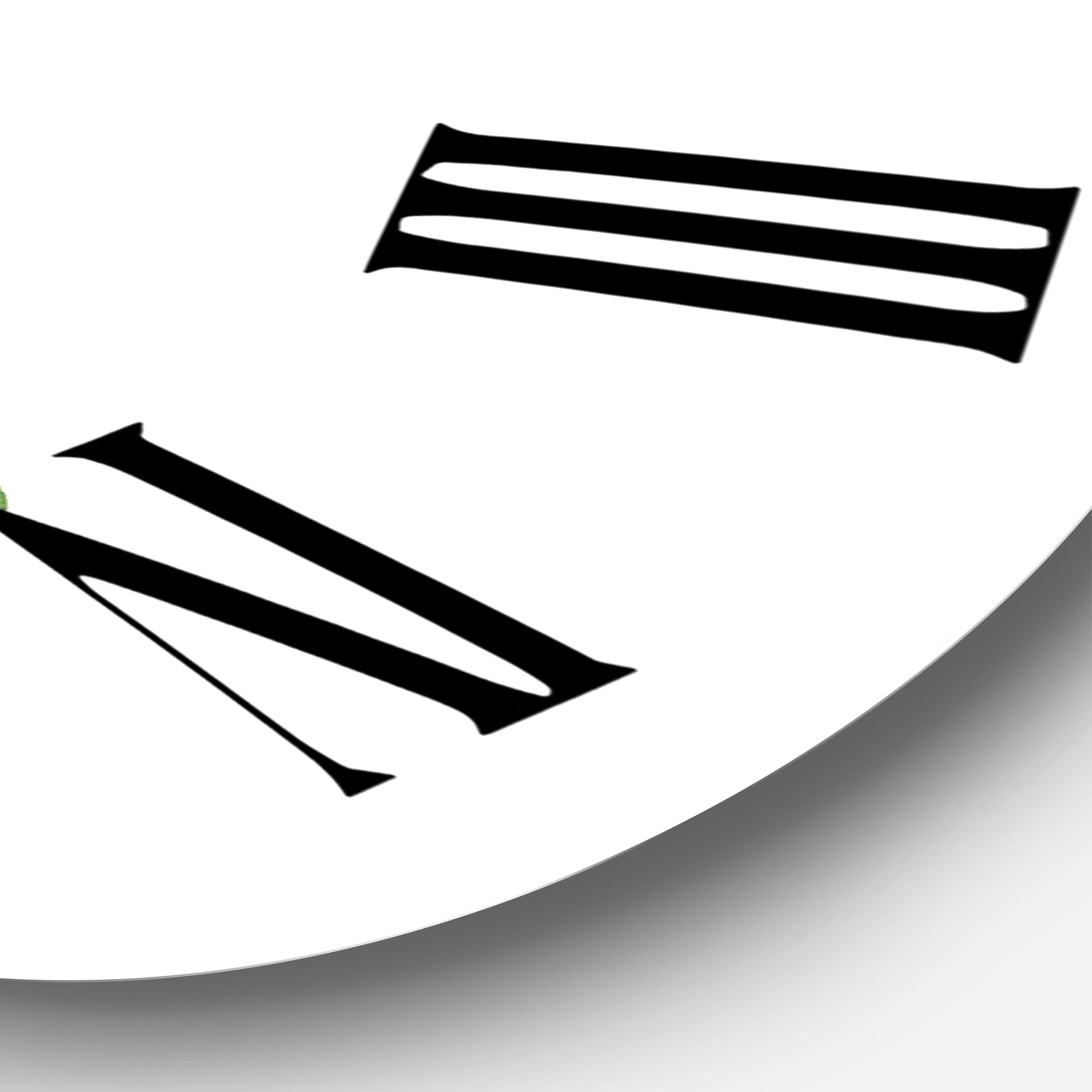 Designart 1 in Farmhouse Wall Clock