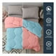 thumbnail image 3 of Edredón Matrimonial Acolchado Reversible Esquimal Relleno Down, Compatible Con Funda Duvet Azul Claro/Coral, 3 of 6