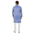 thumbnail image 4 of eloria Men's Tunic Jacquard Kurta Pajama Indian Traditional Suit Wedding Party Dress Set Party Wear Apparel, 4 of 6