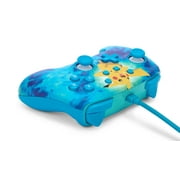 PowerA Enhanced Wired Controller, Pikachu Tie-Dye - Nintendo Switch
