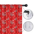 thumbnail image 4 of Blackout Kids Curtains,Red Butterfly Heart Flower Pattern Childrens Insulated Curtains Set Of 2,Bedroom Essentials,Toddler Room Decor 42"x84", 4 of 5