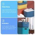 thumbnail image 4 of KONTONTY Storage Cube Organizer with Lid and Handles 2pcs Capacity Box for Clothes and Essentials Stylish Home Closet, 4 of 8