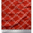 thumbnail image 1 of Soimoi Rayon Crepe Fabric Dots & Circle Geometric Printed Fabric 1 Yard 46 Inch Wide, 1 of 3
