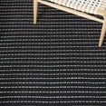 thumbnail image 6 of SAFAVIEH Kilim Ksenija Striped Cotton Area Rug, Black/Ivory, 3' x 5', 6 of 11
