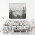 thumbnail image 2 of Yayeee Tapestry Wall Hanging for Bedroom 90" x 60" Living Room Home Wall Art Decor, Foggy Forest, 2 of 7