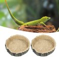 thumbnail image 4 of Cuenco de agua para reptiles resina no tóxica conveniente seguro resistente al desgaste cuenco de alimentación de lagarto para mascotas pequeñas, 4 of 8